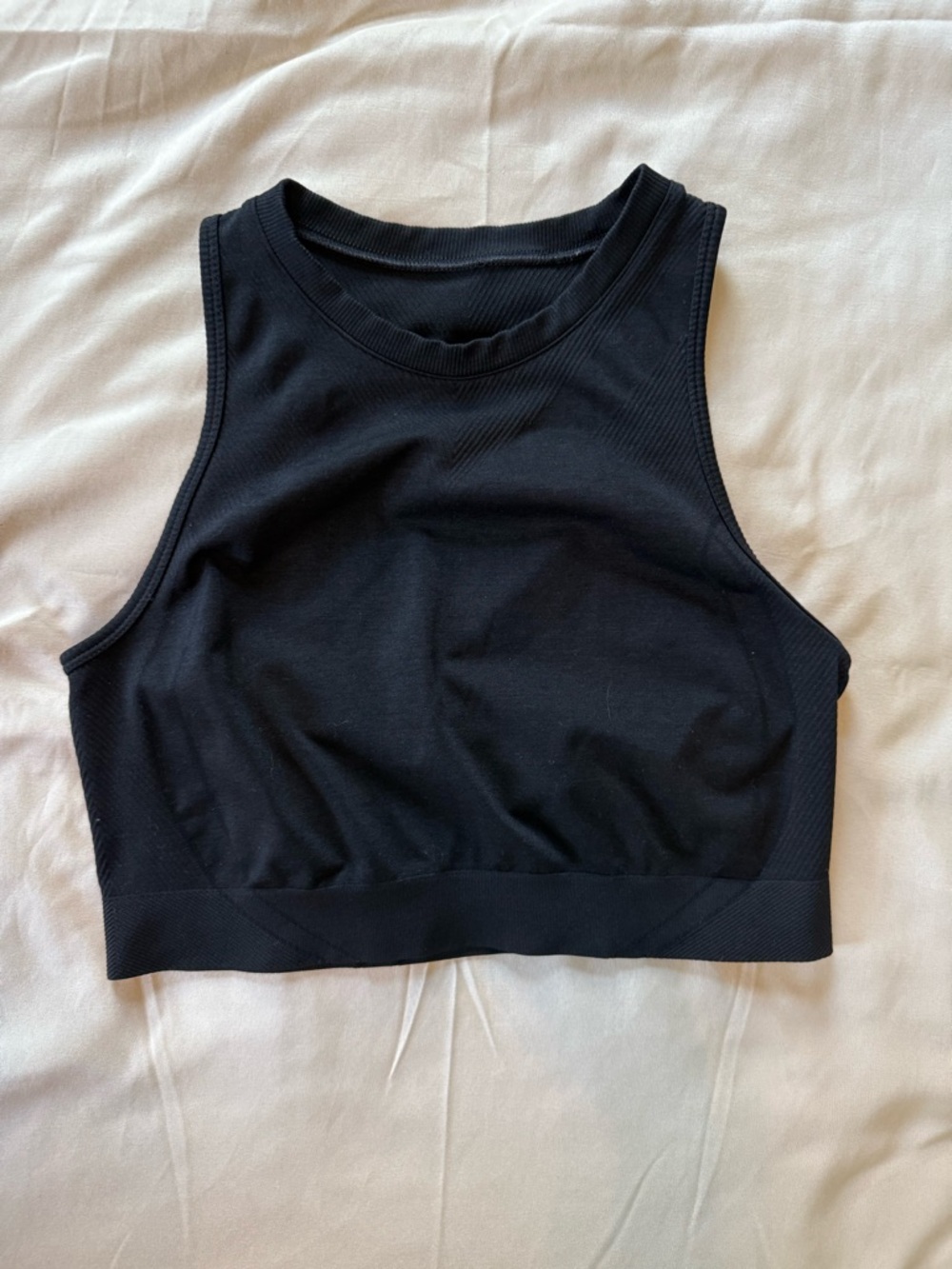 Alphalete Black Cropped Tank